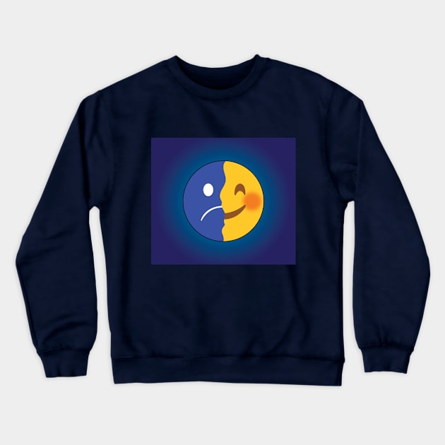 Happy Sad Emoji. Crewneck Sweatshirt by AqlShop